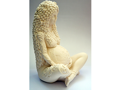 Earth Mother Gaia Statuette 11cm - Eco Resin
