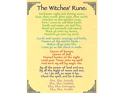 Witches' Rune Poster